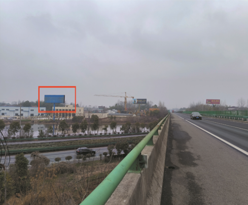 六安济广高速与105国道交汇处