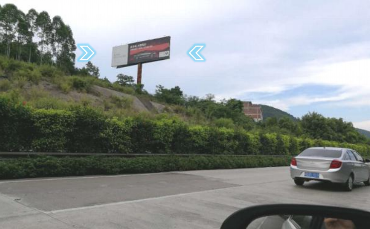 广昆高速 石埠北互通立交沿途 单立柱