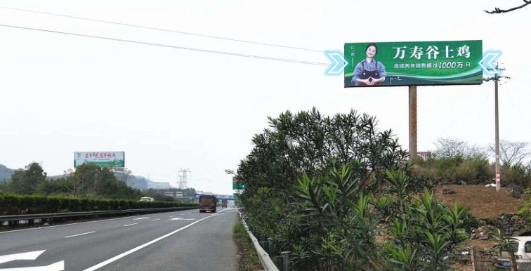 南百高速 百色平果互通立交-高杆广告